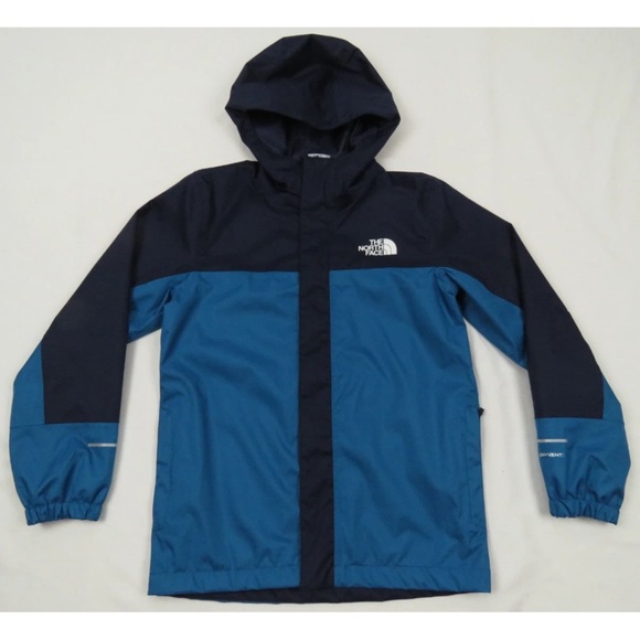 The North Face TNF Dryvent Rain Wind Boys Youth Hooded Full Zip Coat Jacket M - Picture 1 of 10